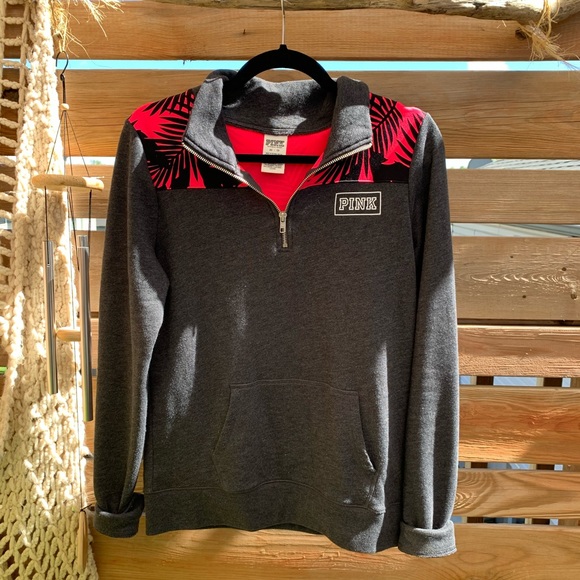 PINK Victoria's Secret Tops - PINK VS Quarter Zip Sweater